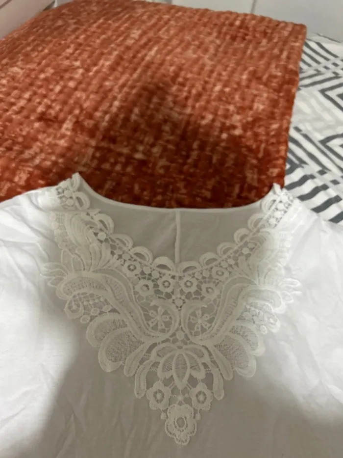 T-shirt brodé blanc - photo numéro 2