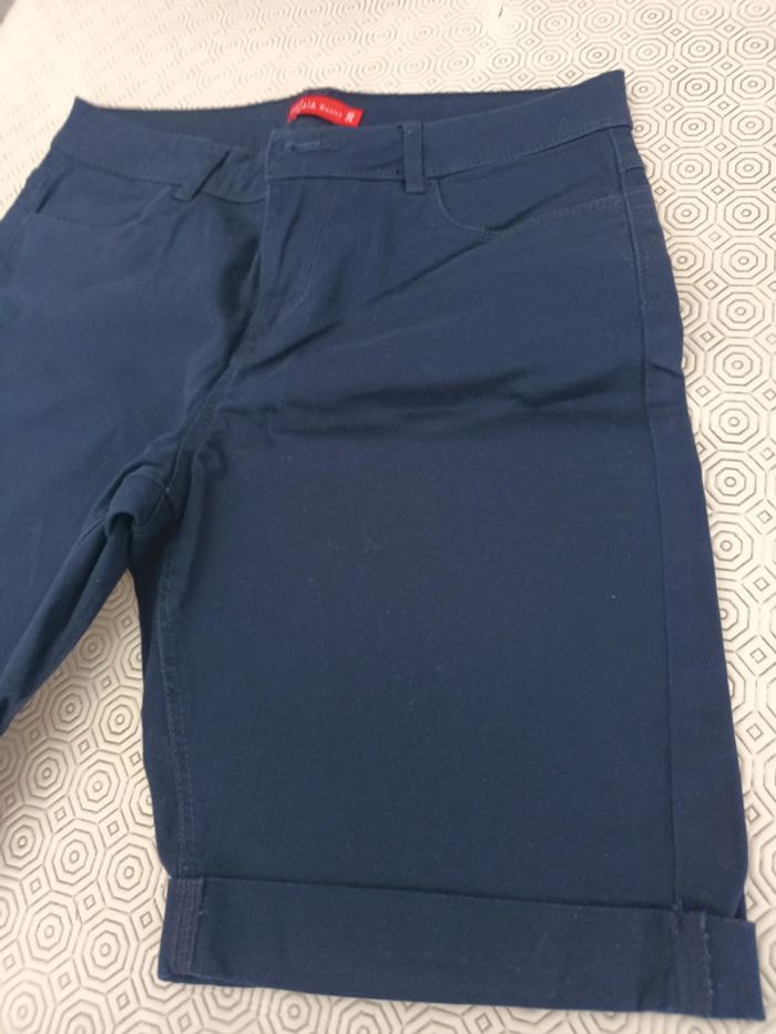 Bermuda Tissaia T 38 bleu - photo numéro 2