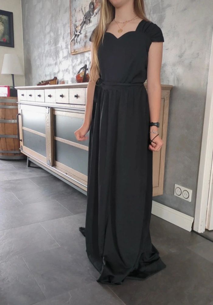 Sublime robe noire de soirée cérémonie