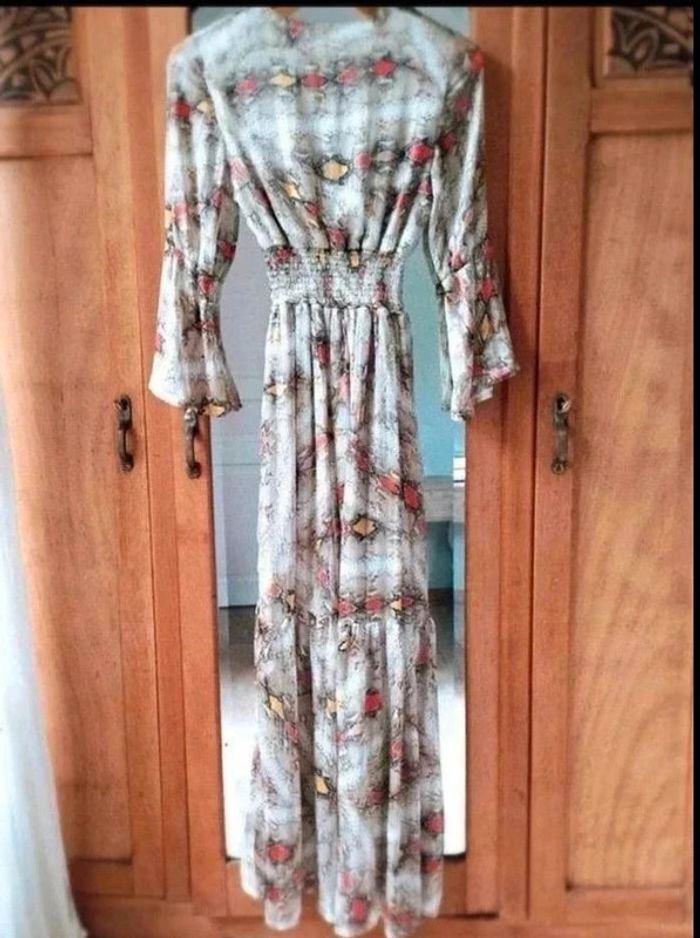Robe longue  -  Made in  France  -  Motifs reptile  - Maëla  Paris  -  36  -  Parfait état - photo numéro 9