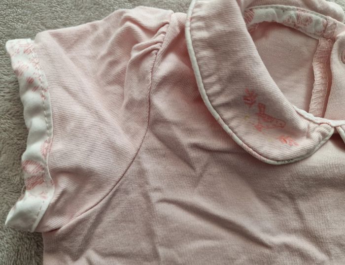 Ensemble 5p (robe, t-shirt, gilet, chapeau) blanc & rose papillons - 12M - Sergent Major (BE) - photo numéro 11