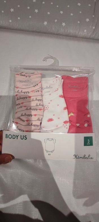 Lot de 3 Bodies