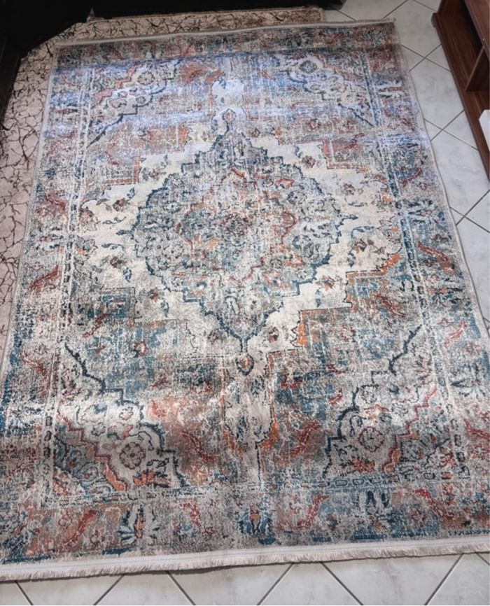 Grand Tapis NEUF 160x220 - Lavable & Antidérapant - Style Zara home - photo numéro 2