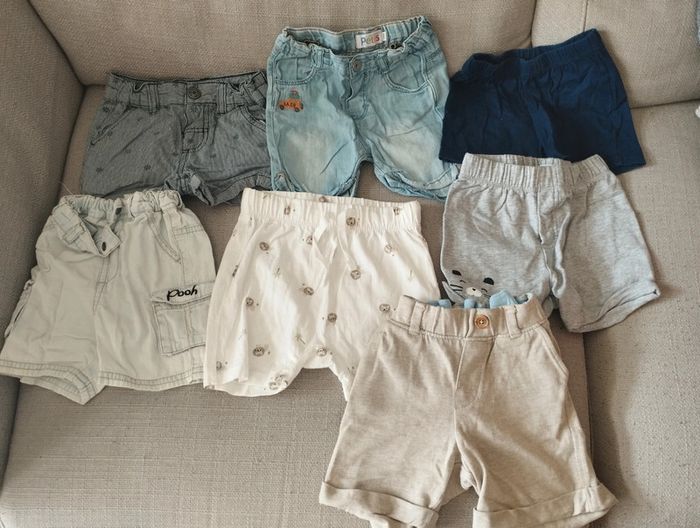 Lot shorts 18 mois