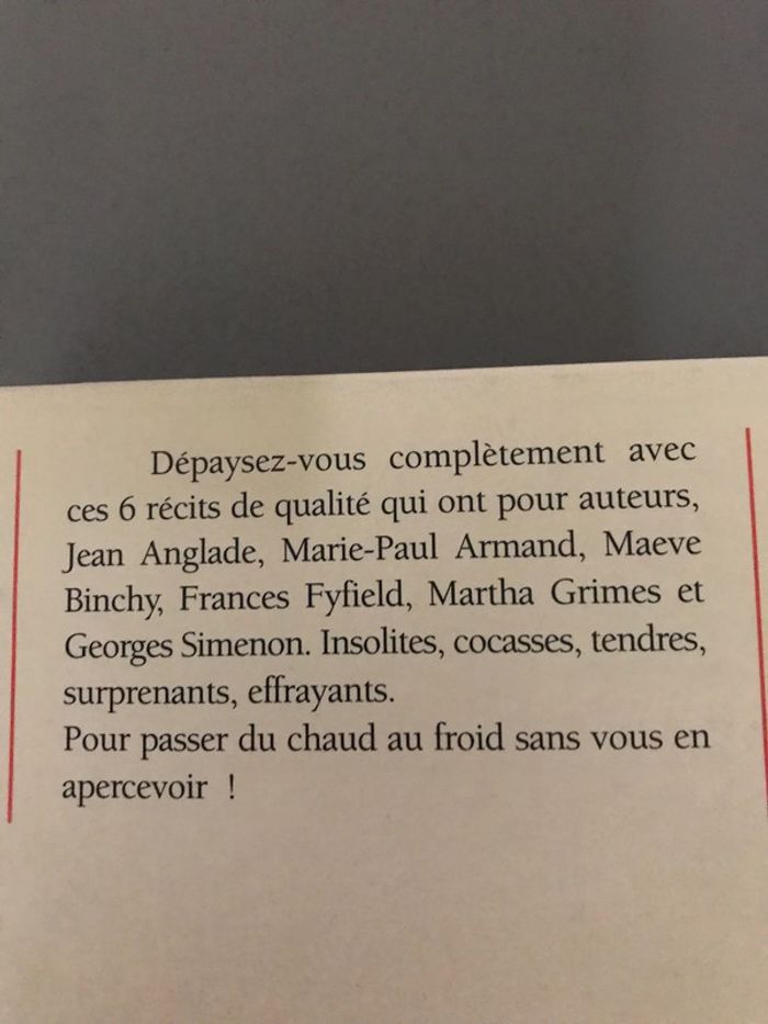 Livre Histoires à lire Six nouvelles - photo numéro 2