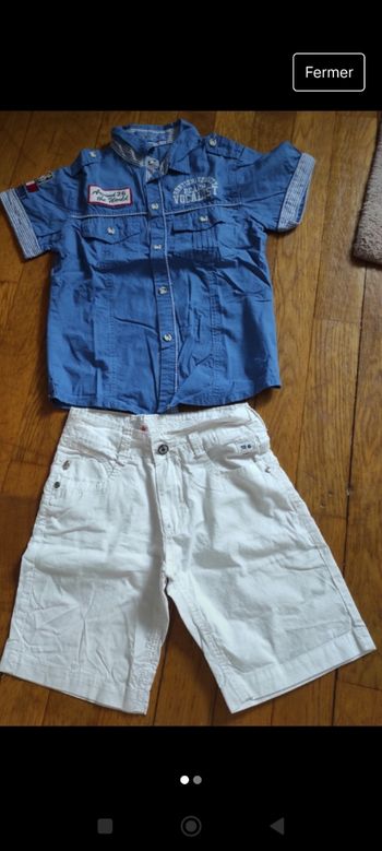 Ensemble shirt et chemise freestar et kenster 10 - 12  ans garçon