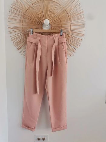 Pantalon habillé rose tu