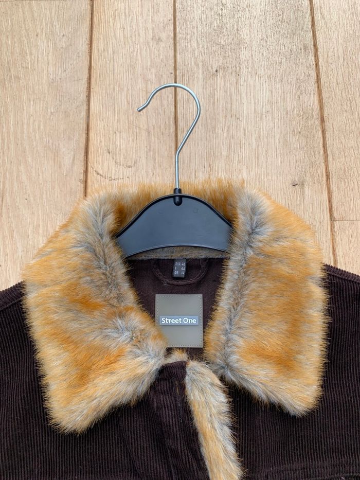 Street One - Veste « velour côtelé » col fourrure - photo numéro 4