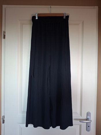 Pantalon large noir plissé neuf