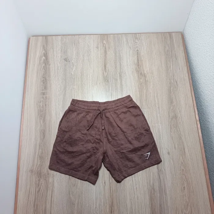 Short gymshark homme S marron coton