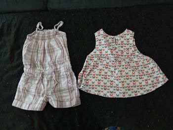 Combi-short et haut 12 mois fille