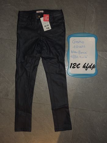 pantalon effet huilé gémo 10 ans