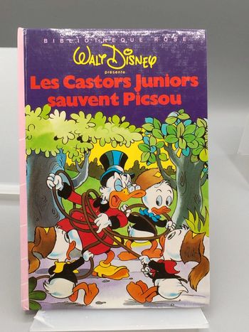 Ancien livre Disney les castors juniors sauvent Picsou