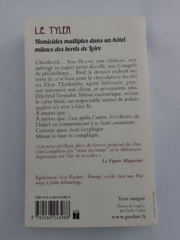 L.C. Tyler - Homicides multiples dans un hôtel miteux des bords de Loire - photo numéro 2