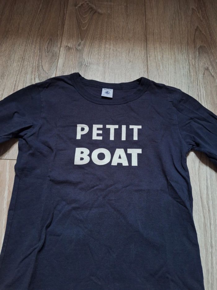 Tee shirt manches longues petit bateau 8 ans - photo numéro 3