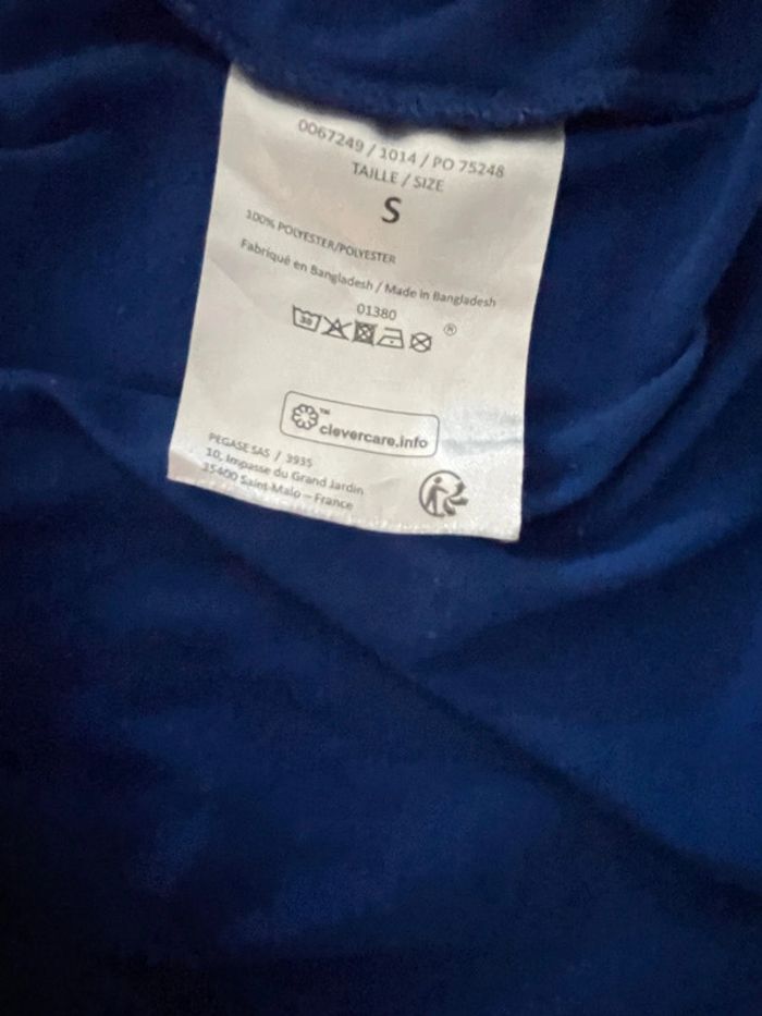 Teeshirt manche longue couleur bleu taille s marque la halle - photo numéro 4