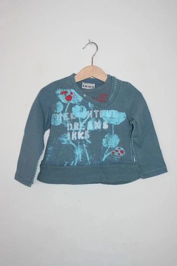 Tee shirt Ikks bleu canard bien porté