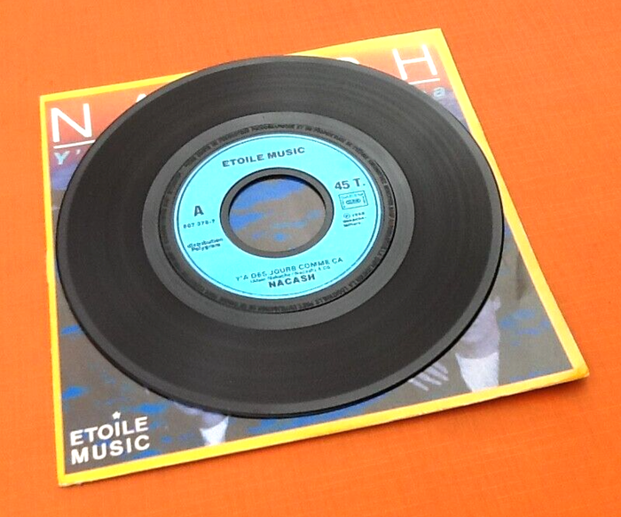 Vinyle 45 tours Nacash (1988) Y' a Des Jours Comme ça - photo numéro 4