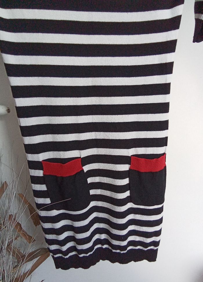 Robe à rayures noires et blanches Morgan taille 38 - photo numéro 5