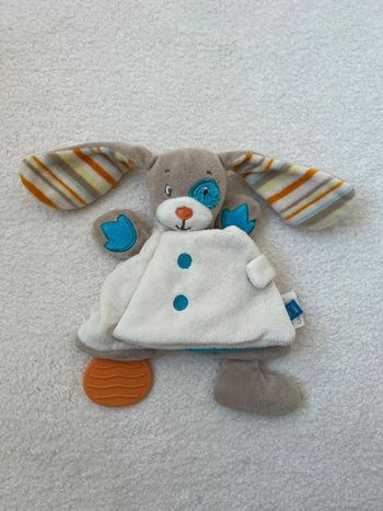 Doudou plat livre chien Tex