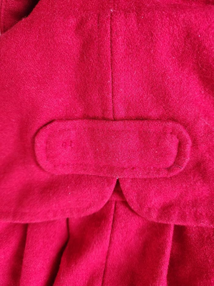 🧣 Manteau rouge type duffle-coat Vertbaudet 6 ans – laine, chaud et élégant - photo numéro 10