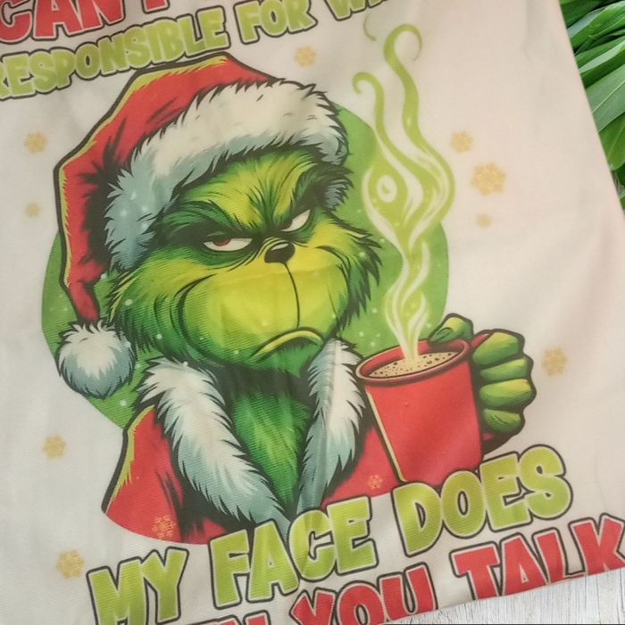 Housse de coussin Grinch Noël - photo numéro 2