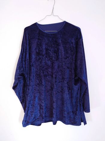 Haut manches longues en velours taille 44/48 parfait état - dressing trié par tailles