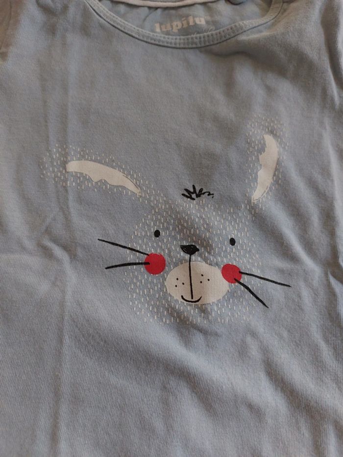 Lot de 2 t-shirts Lupilu 12-24 mois - photo numéro 3
