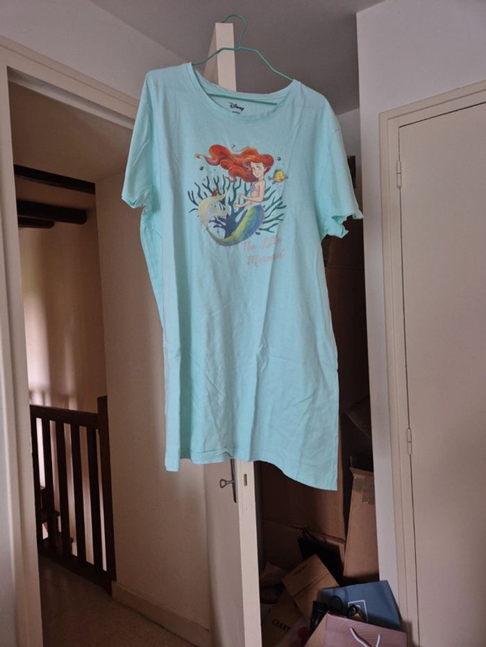 Tee shirt de nuit la petite sirène disney