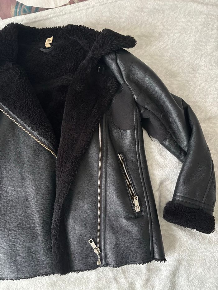 Manteau chaud noir Mango - photo numéro 3