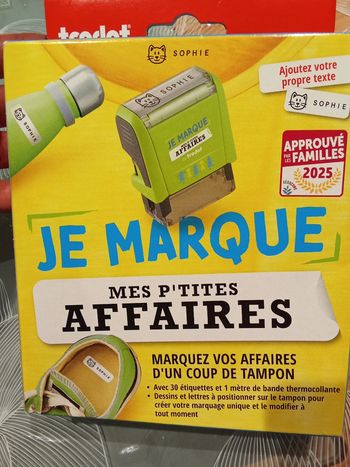 Tampon pour marquer vos affaires