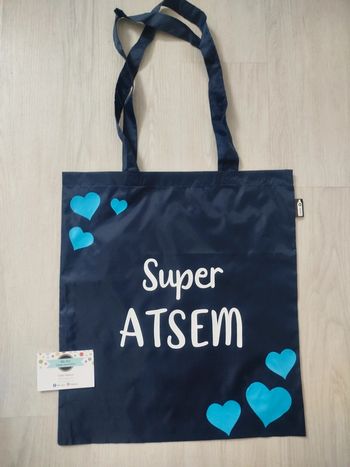 Tote bag super ATSEM idéal fin d'année scolaire