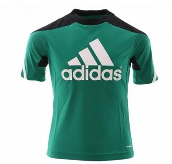 Maillot Adidas Football Vert Taille 14 ans Neuf et Authentique