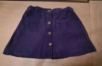 Jupe bleu marine velours 5 ans Charlie & prune en parfait état