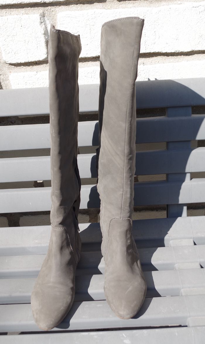 Bottes Cuissardes Zara. Gris. Pointure 39. - photo numéro 4