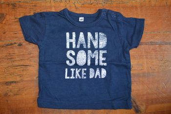 Tee shirt manches courtes naissance bleu