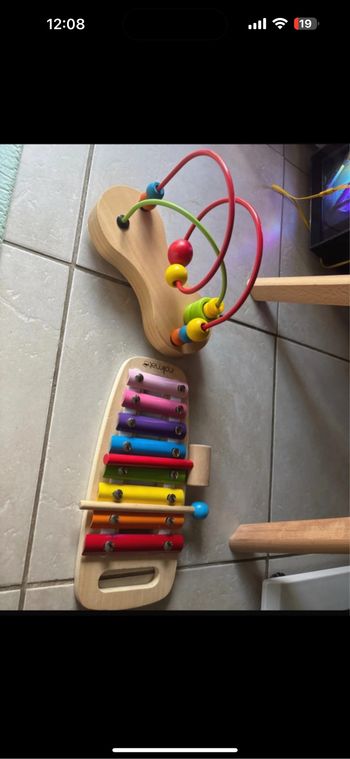 Lot jeu en bois bébé