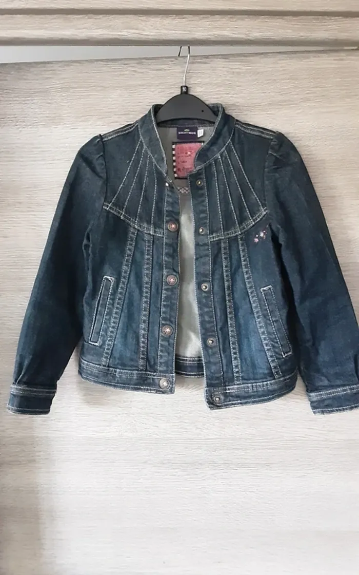 Veste jeans 6 ans sergent major - photo numéro 3