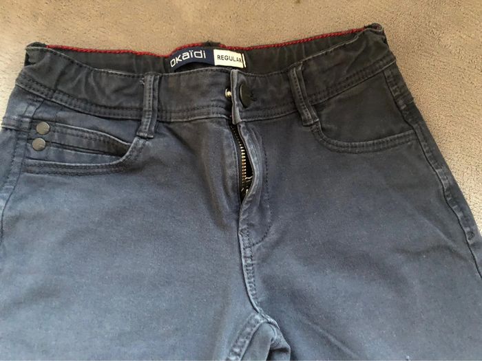 Pantalon okaidi 7 ans bleu marine