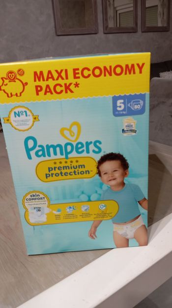 maxi pack Pampers premium protection taille 5