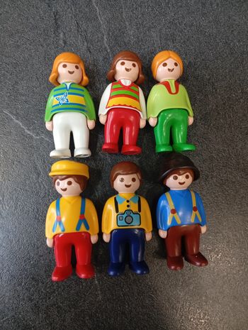 Lot hommes et femmes playmobil 123 junior personnages