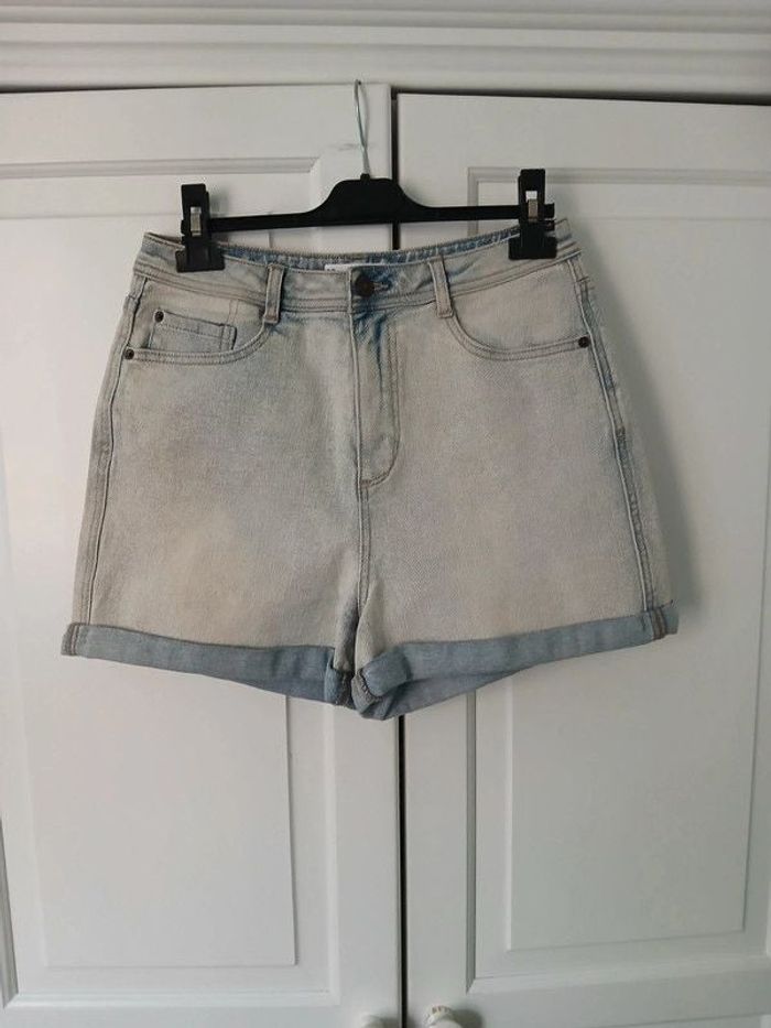 Short jean Mom bleu ciel 38/M - Kiabi