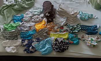 Lot 24 couches lavables TE2  et 38 insert