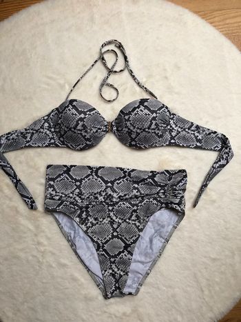 Maillot de bain 2 pièces motifs serpent Morgan 38