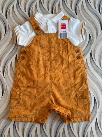 Ensemble  combishort + polo - Taille 18 mois