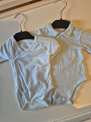 Lot de bodies manches longues 1.3 mois tex