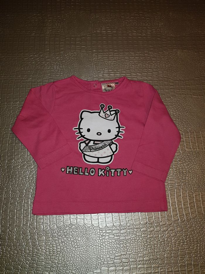 T-shirt manches longues Hello Kitty 12 mois