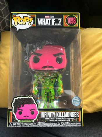 Funko Marvel Studios What if?Infinity Killmonger Bobble-Head 10" Figure 1058