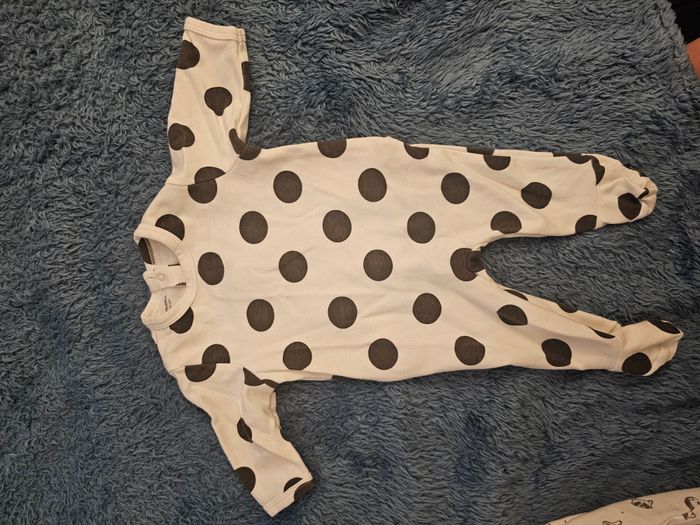 Lot de Grenouillères/pyjamas bébé 3mois/60cm - photo numéro 3