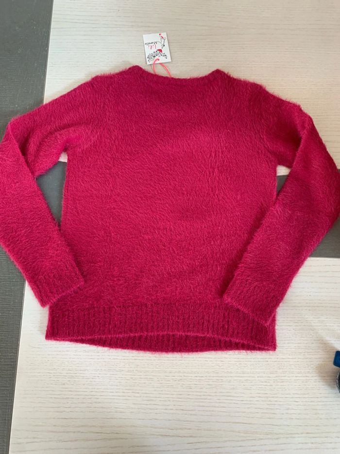 Pull « Winter Mood » fuchsia Lili Marelle 12 ans neuf - photo numéro 5